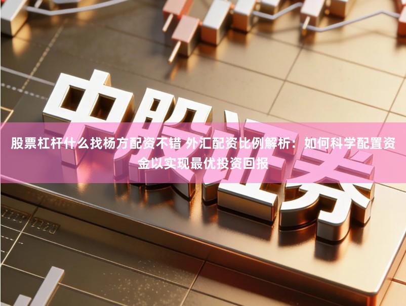 股票杠杆什么找杨方配资不错 外汇配资比例解析：如何科学配置资金以实现最优投资回报